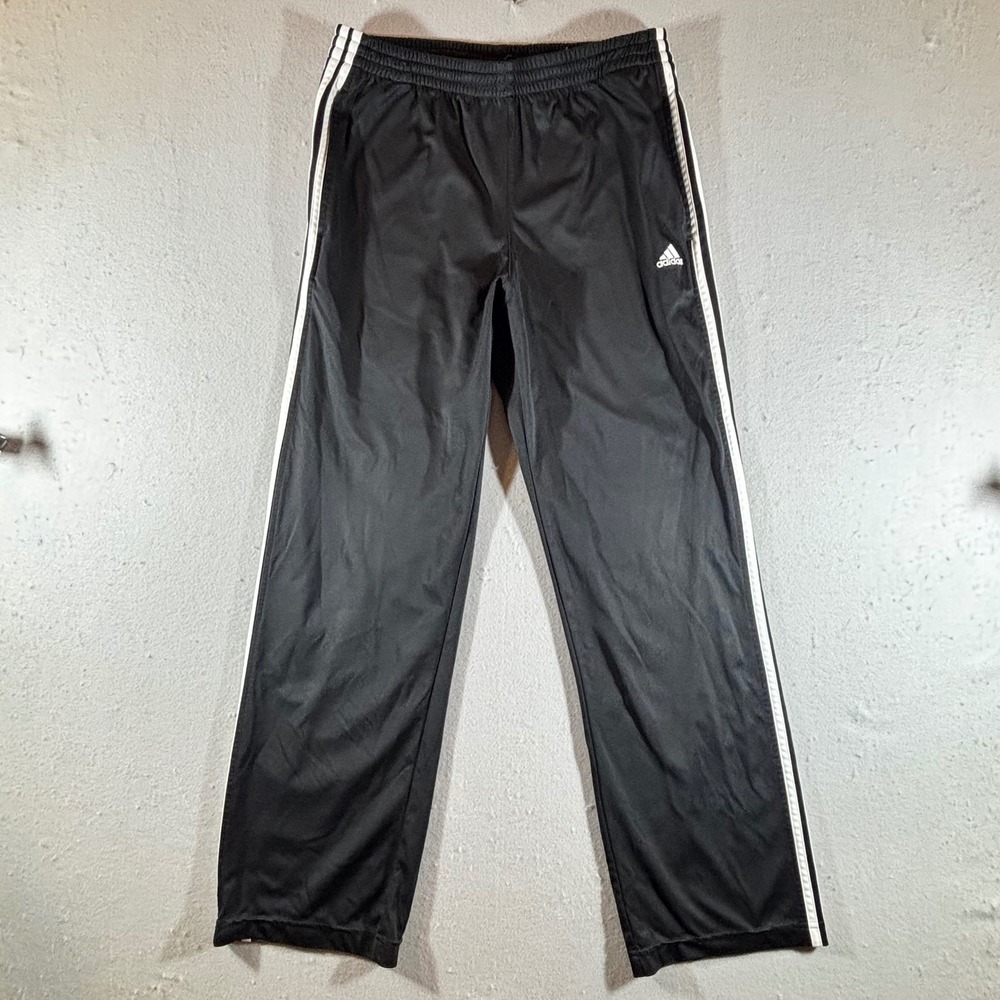 Adidas Climalite Shorts Mens Medium Black White 3 Stripe Athletic Soccer Gym